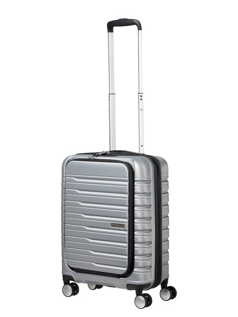 FLASHLINE Trolley de cabina con bolsillo para portátil de 15,6" skysilver - Equipaje de mano