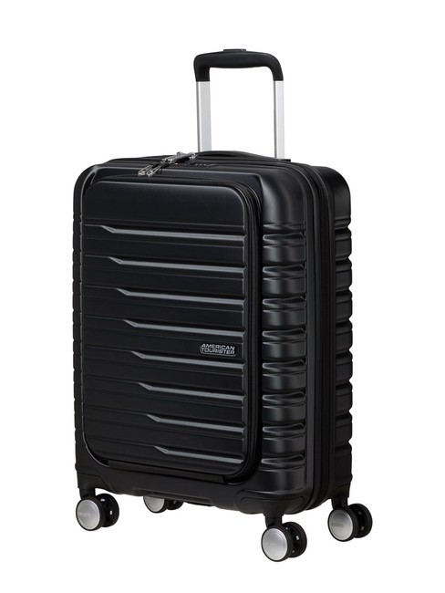 FLASHLINE Trolley de cabina con bolsillo para portátil de 15,6" sombra negra - Equipaje de mano