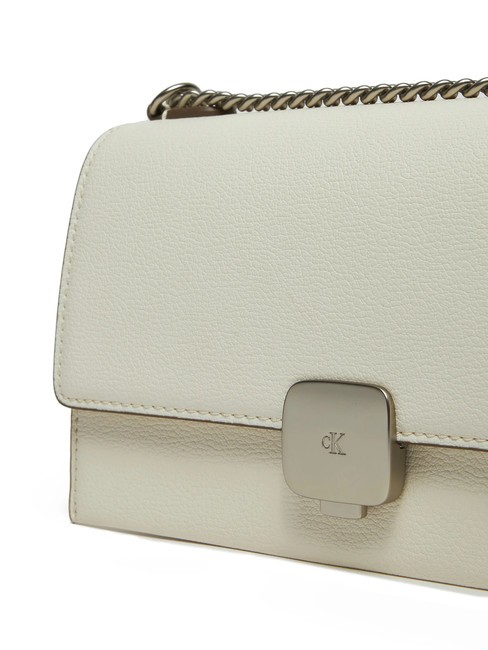 CK JEANS FORGED LOCK  Mini bolso de hombro tofu - Bolsos Mujer