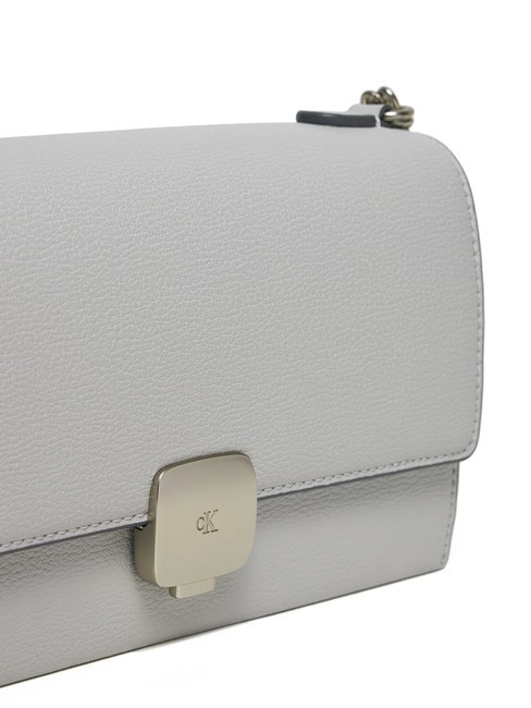 CK JEANS FORGED LOCK  Mini bolso de hombro espejismo gris - Bolsos Mujer