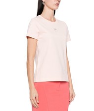 PINKO BUSSOLOTTO camiseta con logo rosa pálido-marrón - camiseta - 2