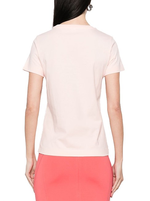 BUSSOLOTTO camiseta con logo rosa pálido-marrón - camiseta