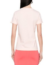 PINKO BUSSOLOTTO camiseta con logo rosa pálido-marrón - camiseta - 3