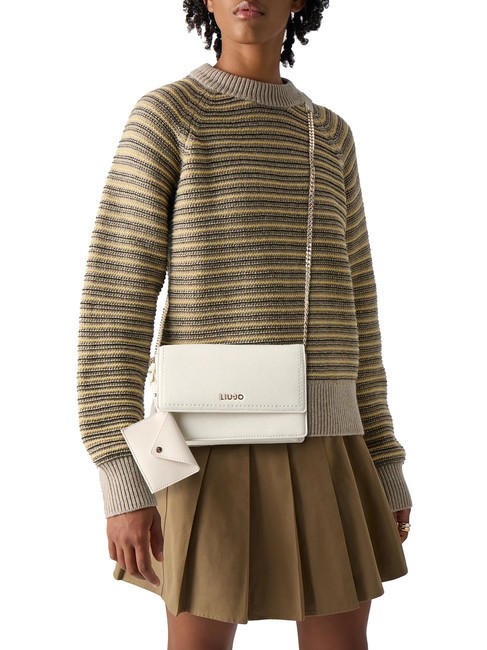 MANHATTAN Bolso bandolera con bolsita crema - Bolsos Mujer