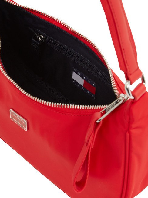 TOMMY JEANS ICONIC Bolso de hombro al rojo vivo - Bolsos Mujer