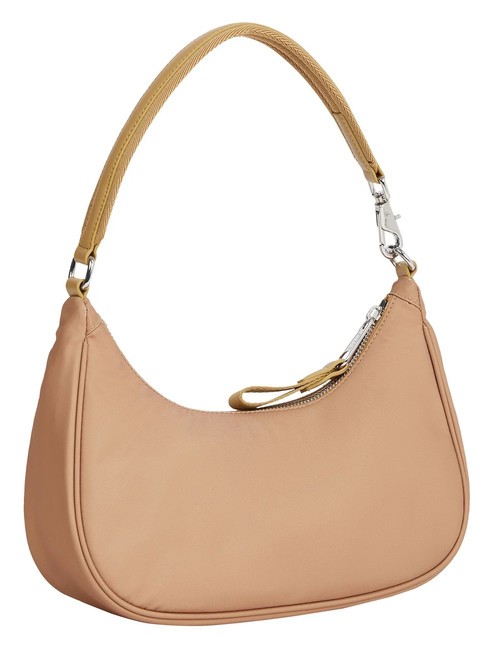 TOMMY JEANS ICONIC Bolso de hombro caqui natural - Bolsos Mujer