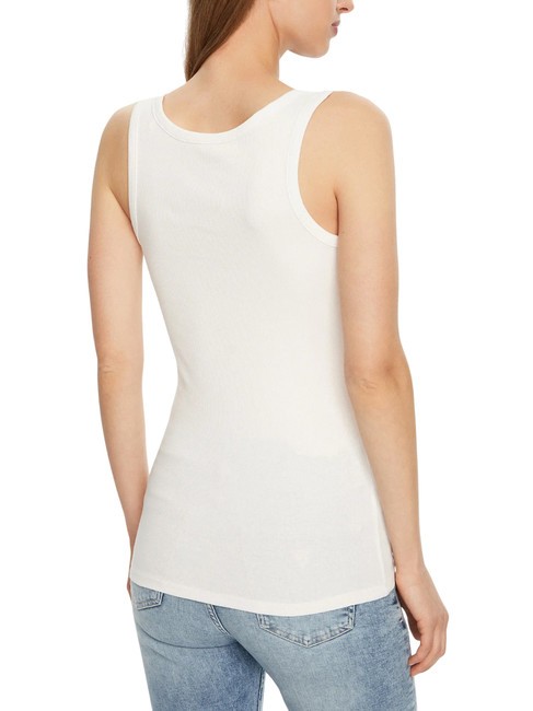 CHENILLE LOGO  Top de algod&oacute;n purwhite - camiseta