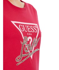 GUESS SS CN TRIANGLE LOVE Camiseta de algodón rojo salvaje - camiseta - 3