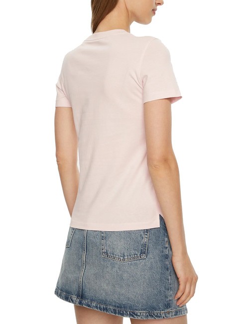 SS CN TRIANGLE LOVE Camiseta de algod&oacute;n rosa de bajo perfil - camiseta