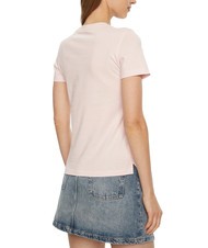 GUESS SS CN TRIANGLE LOVE Camiseta de algod&oacute;n rosa de bajo perfil - camiseta - 2