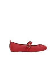 PINKO GIOIA Bailarinas de piel con dos correas. rojo - Zapatos Mujer - 2