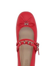 PINKO GIOIA Bailarinas de piel con dos correas. rojo - Zapatos Mujer - 3