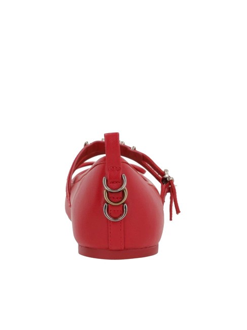 GIOIA Bailarinas de piel con dos correas. rojo - Zapatos Mujer