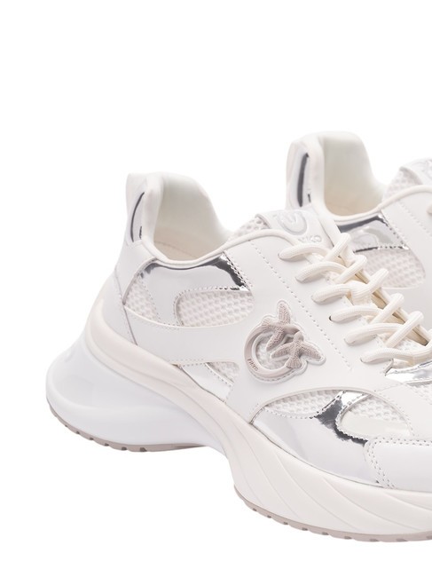 ARIEL Zapatillas con detalles espejados. blanco/plata - Zapatos Mujer