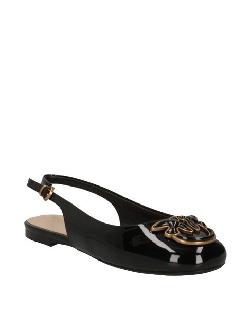 MAGGY Bailarinas destalonadas brillantes limusina negra - Zapatos Mujer