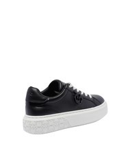 PINKO YOKO Zapatillas de piel con plataforma. limusina negra - Zapatos Mujer - 3