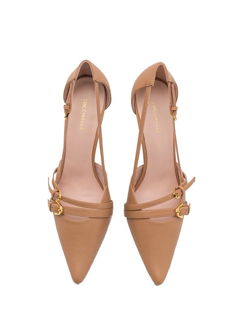 FERNANDA Salón de piel con correas batería - Zapatos Mujer