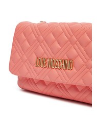 LOVE MOSCHINO QUILTED Bolso bandolera pequeño coral - Bolsos Mujer - 3