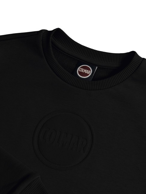 CONNECTIVE Sudadera de cuello redondo con logo negro - Sudaderas