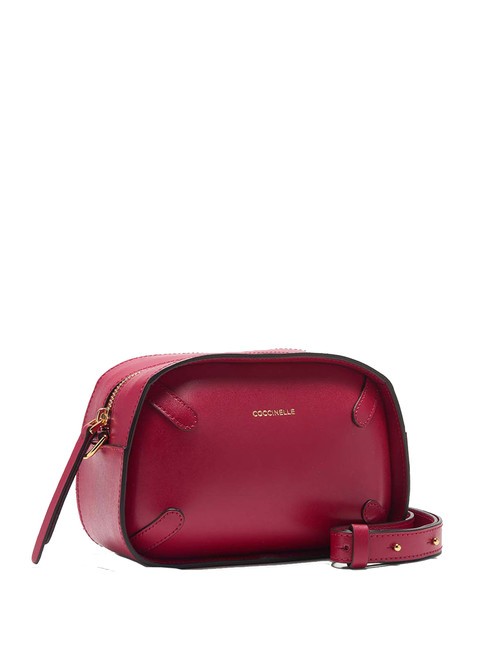 MALETA CALF Mini bolso bandolera, en piel. sangría - Bolsos Mujer