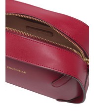 COCCINELLE MALETA CALF Mini bolso bandolera, en piel. sangría - Bolsos Mujer - 5