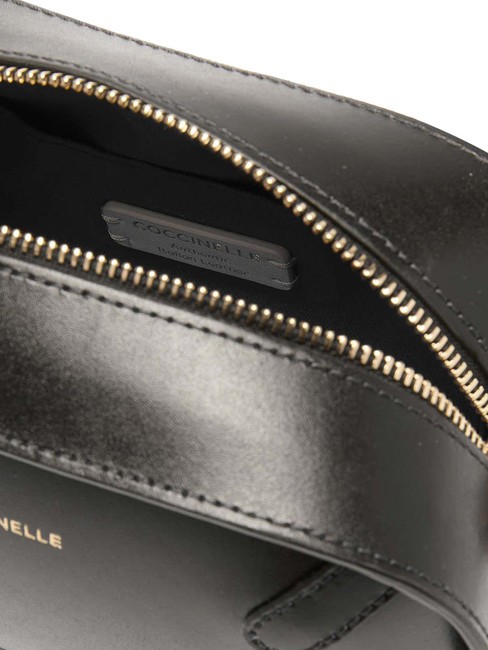 MALETA CALF Mini bolso bandolera, en piel. negro - Bolsos Mujer