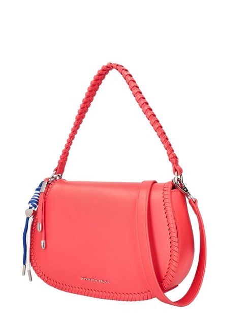 AMALFI Bolso bandolera con solapa CORAL - Bolsos Mujer