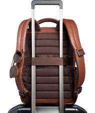 PIQUADRO CRONUS  Mochila para PC de 13", en cuero BROWN - Mochilas para port&aacute;til - 4