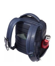 PIQUADRO CRONUS  Mochila para PC de 13", en cuero azul - Mochilas para port&aacute;til - 3