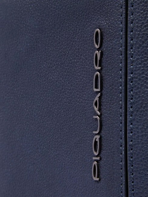 CRONUS  Mochila para PC de 13", en cuero azul - Mochilas para port&aacute;til