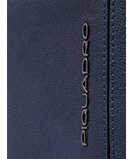 PIQUADRO CRONUS  Mochila para PC de 13", en cuero azul - Mochilas para port&aacute;til - 4