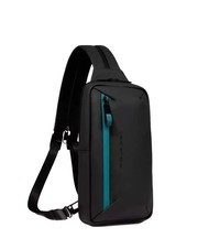 PIQUADRO CORNER SPECIALE GOMMATO  Mochila de un hombro negro - Mochilas para port&aacute;til - 2
