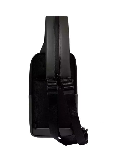 CORNER SPECIALE GOMMATO  Mochila de un hombro negro - Mochilas para port&aacute;til