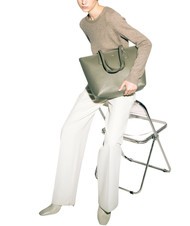 FURLA CLASSIC Bolso shopper de piel con estampado Andrómeda sabio - Bolsos Mujer - 3