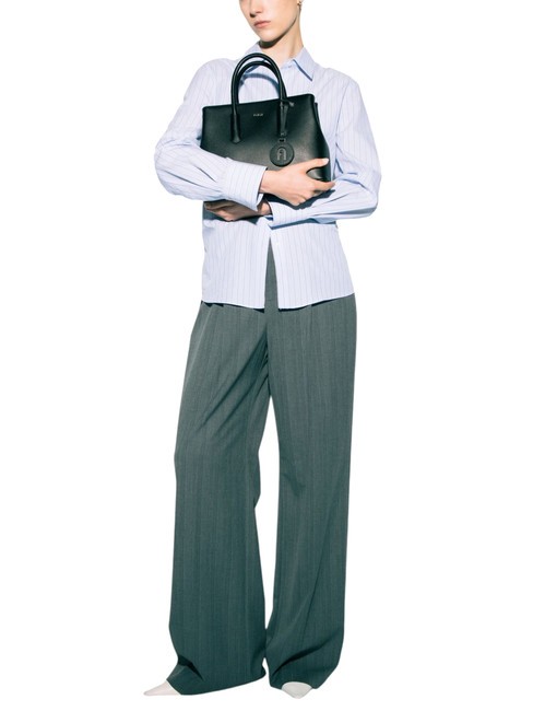 TESSA Bolso tote de piel con estampado Andrómeda negro - Bolsos Mujer