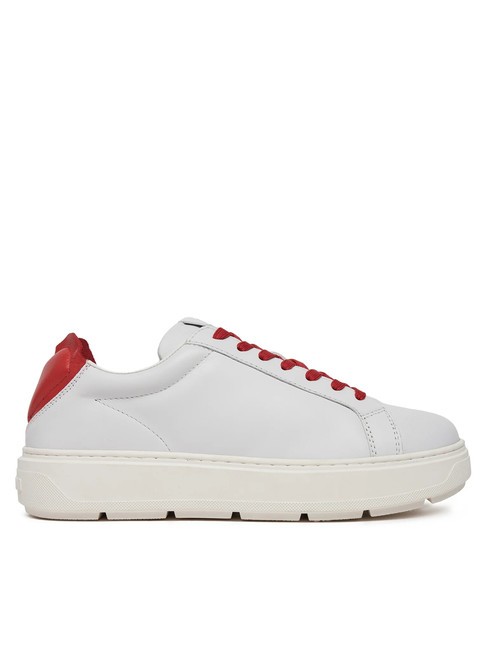 BOLD 40 Zapatillas de piel blanco rojo - Zapatos Mujer