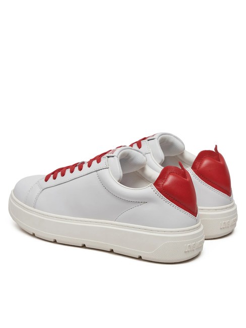 BOLD 40 Zapatillas de piel blanco rojo - Zapatos Mujer