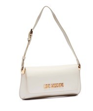 LOVE MOSCHINO LOGO LETTERING Bolso de hombro Marfil - Bolsos Mujer - 2