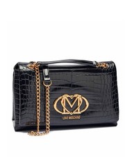LOVE MOSCHINO CROCO Convertible Bolso de hombro/bandolera azafrán negro - Bolsos Mujer - 2