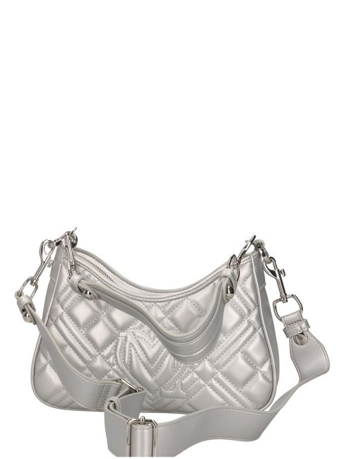 QUILTED LM Bolso de hombro plata - Bolsos Mujer