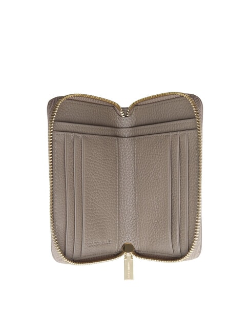 METALLIC SOFT Cartera con cremallera alrededor topo c&aacute;lido - Carteras Mujer