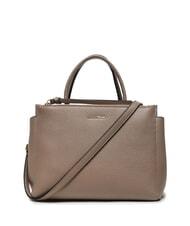 COCCINELLE ARLETTIS Bolso de mano de piel martillada topo cálido - Bolsos Mujer - 2