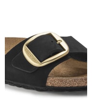 BIRKENSTOCK MADRID BIG BUCKLE Zapatilla de piel nobuck negro - Zapatos Mujer - 5