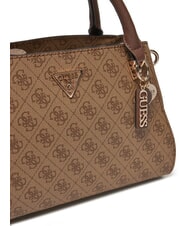 GUESS NOELLE Bolso de mano con bandolera logotipo de café con leche / marrón - Bolsos Mujer - 3