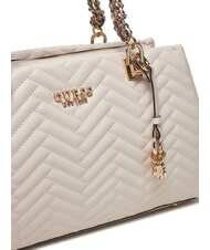 GUESS ANNING Bolso acolchado con asas de cadena STONE - Bolsos Mujer - 3