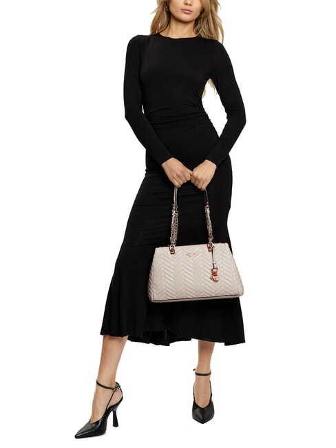 ANNING Bolso acolchado con asas de cadena STONE - Bolsos Mujer