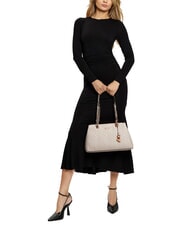 GUESS ANNING Bolso acolchado con asas de cadena STONE - Bolsos Mujer - 5