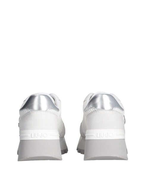 AMAZING 25 Zapatillas de ante y malla. plata blanca - Zapatos Mujer