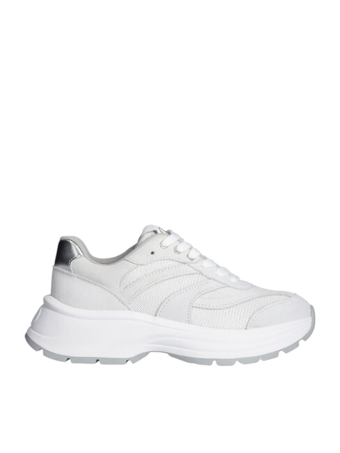 EVA 03 Deportivas de ante y malla brillante blanquecino/blanco - Zapatos Mujer