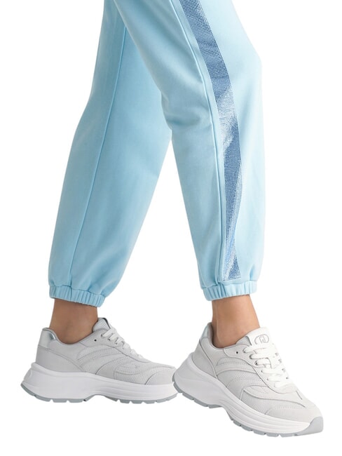 EVA 03 Deportivas de ante y malla brillante blanquecino/blanco - Zapatos Mujer